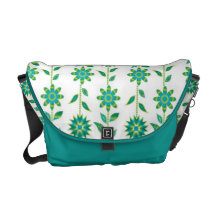 Groovy Mod Retro Floral Bag Messenger Bags