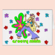 Groovy Mom Mothers Day Card
