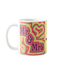 Groovy Mr & Mrs Mug mugs