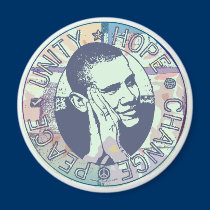 Groovy Obama 2008 Gear magnets