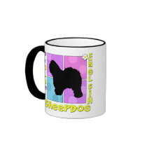 Groovy Old English Sheepdog Coffee Mug