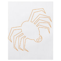 Groovy Orange Halloween Spider flyers