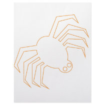 Groovy Orange Halloween Spider Custom Letterhead