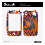 Groovy orange purple green