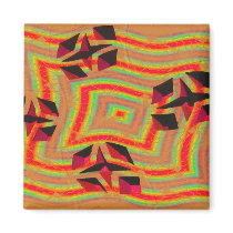 groovy orange star abstract magnets by DonnaGraysonAbstract groovy orange star abstract magnets