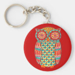 Groovy Owl keychain