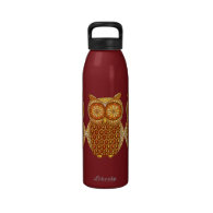 Groovy Owl Water Bottle