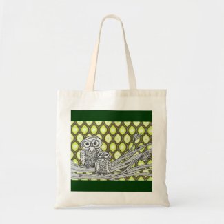 Groovy Owls Budget Tote bag