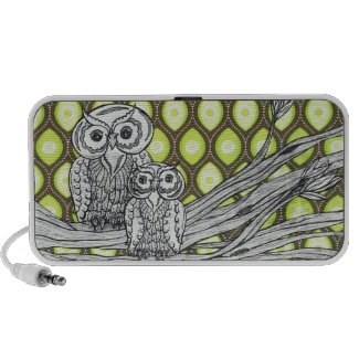 Groovy Owls Speaker doodle