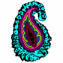 Groovy Paisley Magnet photo sculptures by JuJuGarden Groovy Paisley Magnet photo sculptures