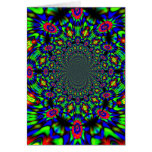 Groovy Paisley Pansies Greeting Cards