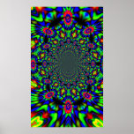 Groovy Paisley Pansies posters