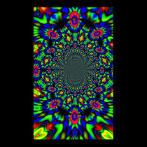 Groovy Paisley Pansies posters