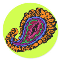 Groovy Paisley Sticker by JuJuGarden Groovy Paisley Sticker