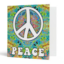 Groovy Peace Customizable 1" Binder