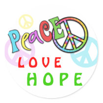Groovy Peace Gift stickers