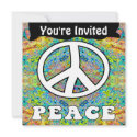 Groovy Peace Invitations