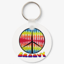Groovy Peace Turbine keychains by greenearthdesigns Groovy Peace Turbine keychains