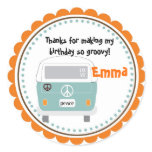 Groovy Peace Van Stickers