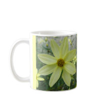 Groovy Petals Pale Yellow Flower Mug