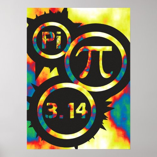 Groovy Pi Canvas Print print