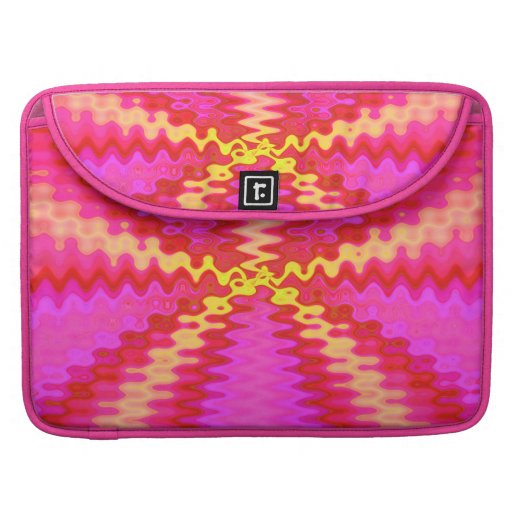 Groovy pink and yellow sleeve for MacBooks