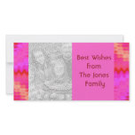 groovy pink photo cards
