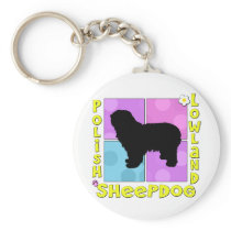 Groovy Polish Lowland Sheepdog Key Chains
