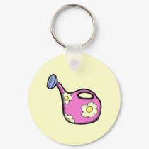 Groovy Pop Art Watering Can keychains by Regella Groovy Pop Art Watering Can keychains
