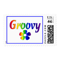 groovy postage stamps