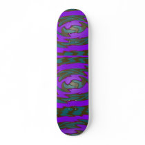 groovy purple and teal skate boards