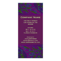 groovy purple rack cards