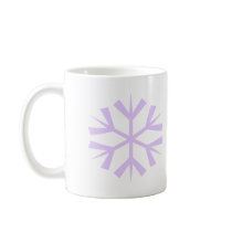 Floco de neve roxo Groovy canecas