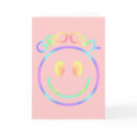 Groovy Rainbow Smiley Note Cards or Greeting Cards