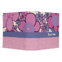 Groovy Retro 2" Custom Pink Floral Recipe Binder