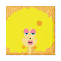 Groovy Retro Chic Magnet