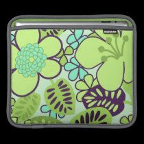 Groovy Retro Flower Design ipad sleeves