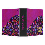 Groovy Retro Flower Power 60s 70s binders