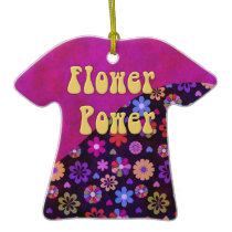 Groovy Retro Flower Power 60s 70s Christmas Ornament