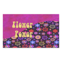 Groovy Retro Flower Power 60s 70s Rectangle Sticker