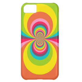 Groovy Retro Hippie Vintage Rainbow Kaleidoscope iPhone 5C Cases