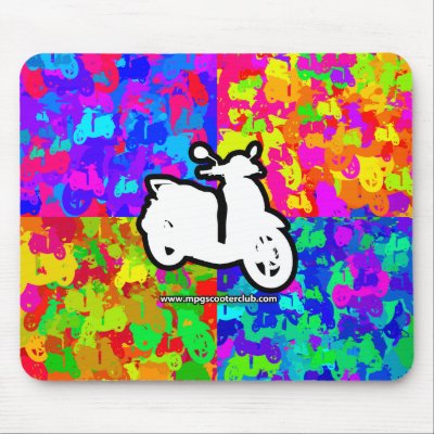 Groovy Scooter Mousepad by MPG_Scooter_Club