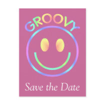 Groovy Smiley Face Postcard