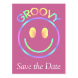 Groovy Smiley Face Postcard