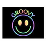 Groovy Smiley Face Postcards