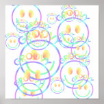 Groovy Smiley Face Print
