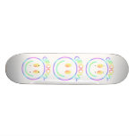 Groovy Smiley Face Retro Skateboard