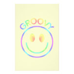Groovy Smiley Face Retro Stationery
