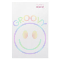Groovy Smiley Face Custom Stationery