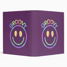 Groovy Smiley Notebook Binder
